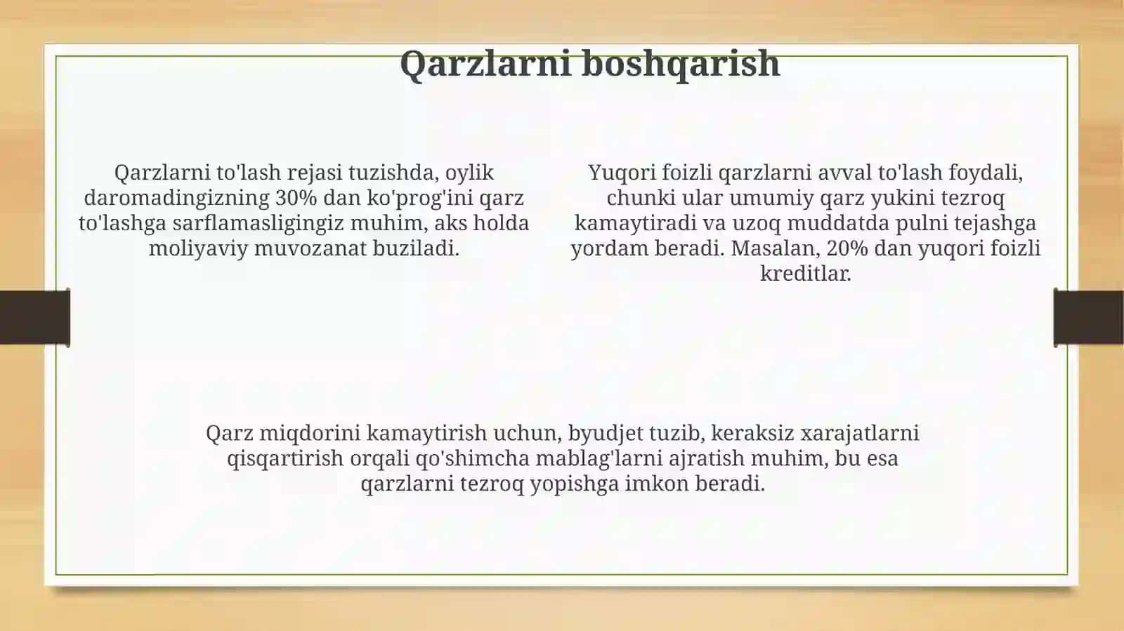 Shaxsiy moliyani rejalashtirish 4
