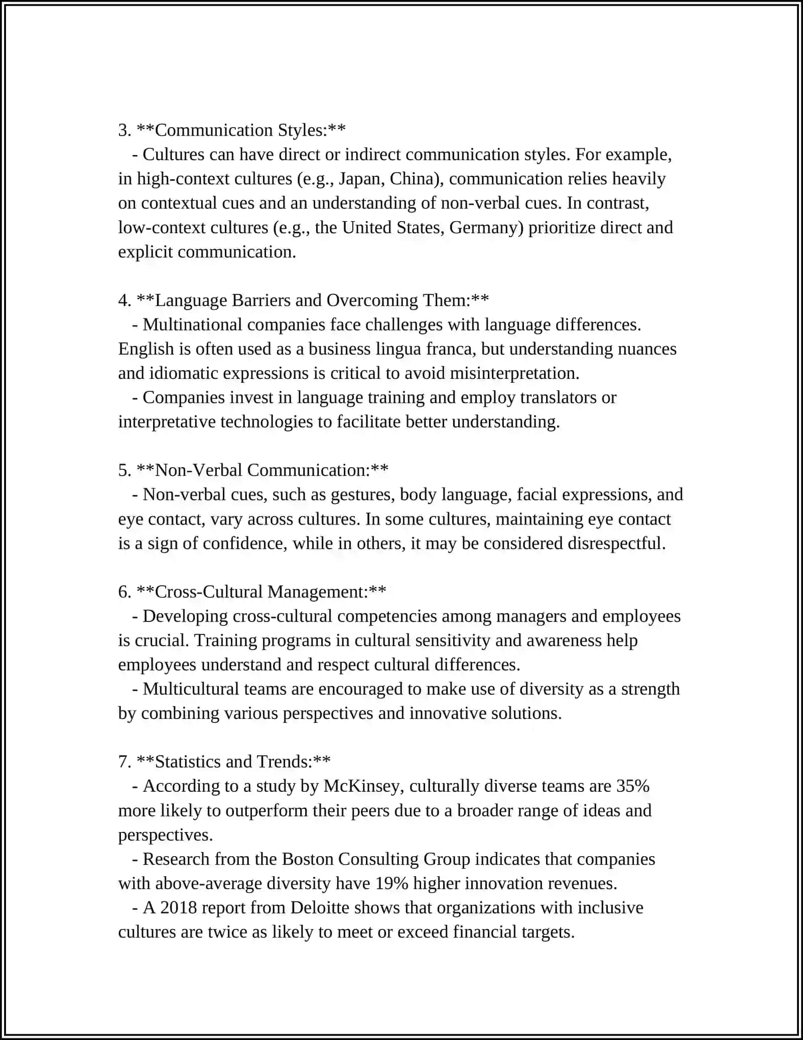 BUSINESS IN DIFFERENT CULTURES 4