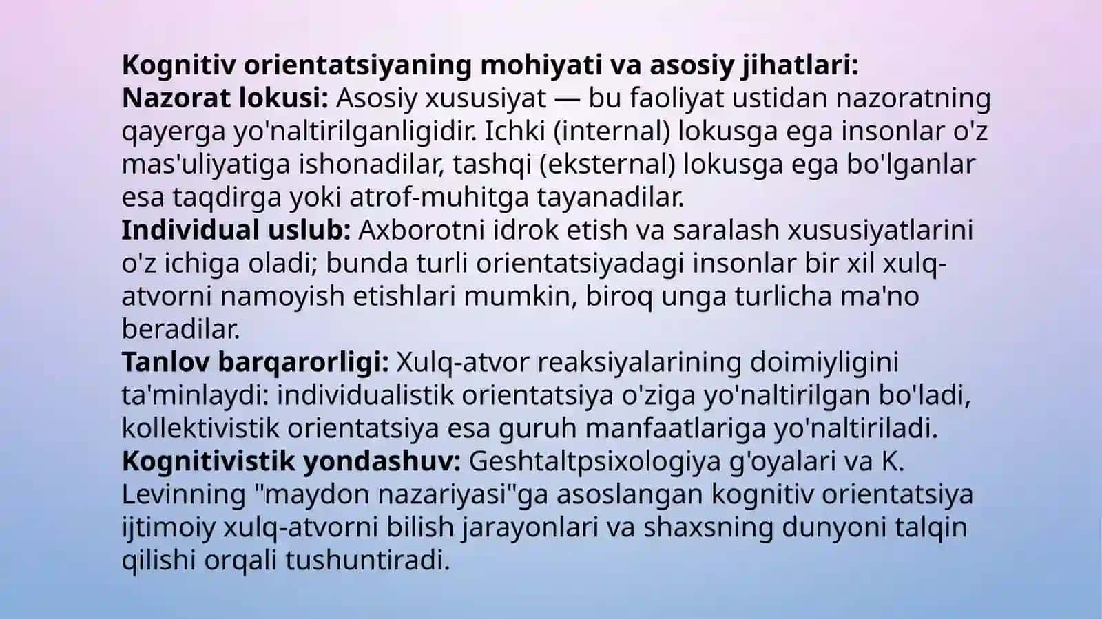Kognitiv orientatsiya 4