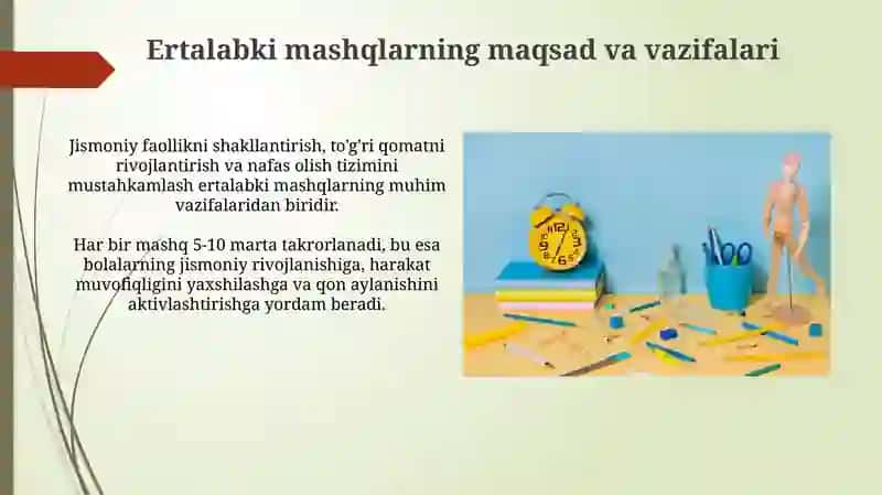 Ertalabki badan tarbiyasi 4