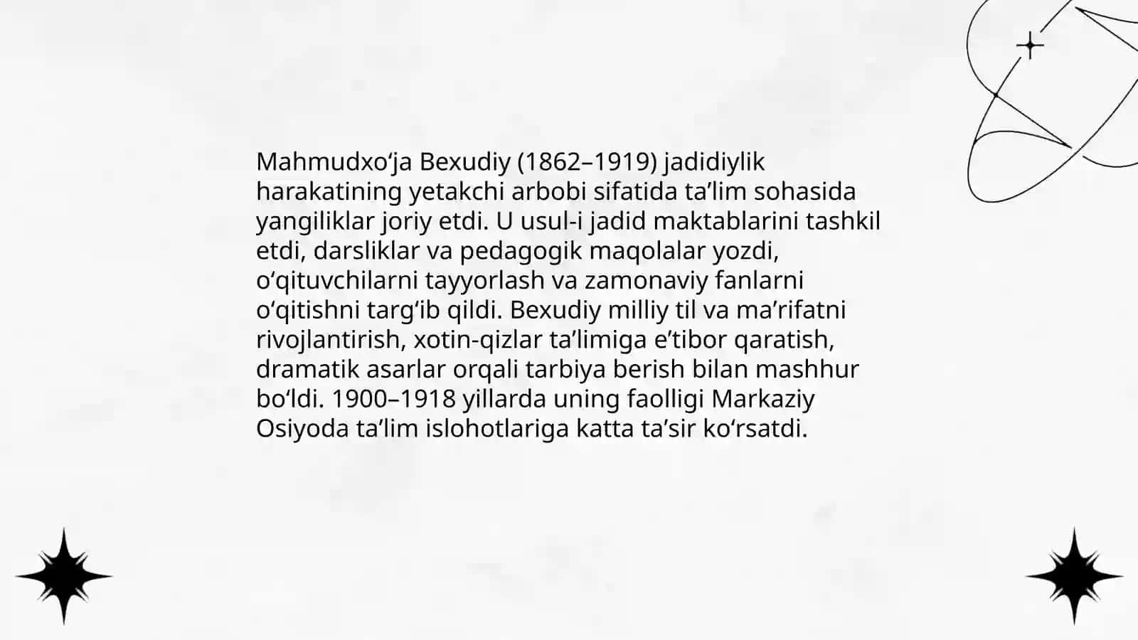 Mahmudxoʻja Bexudiyning hayoti va faoliyati 4
