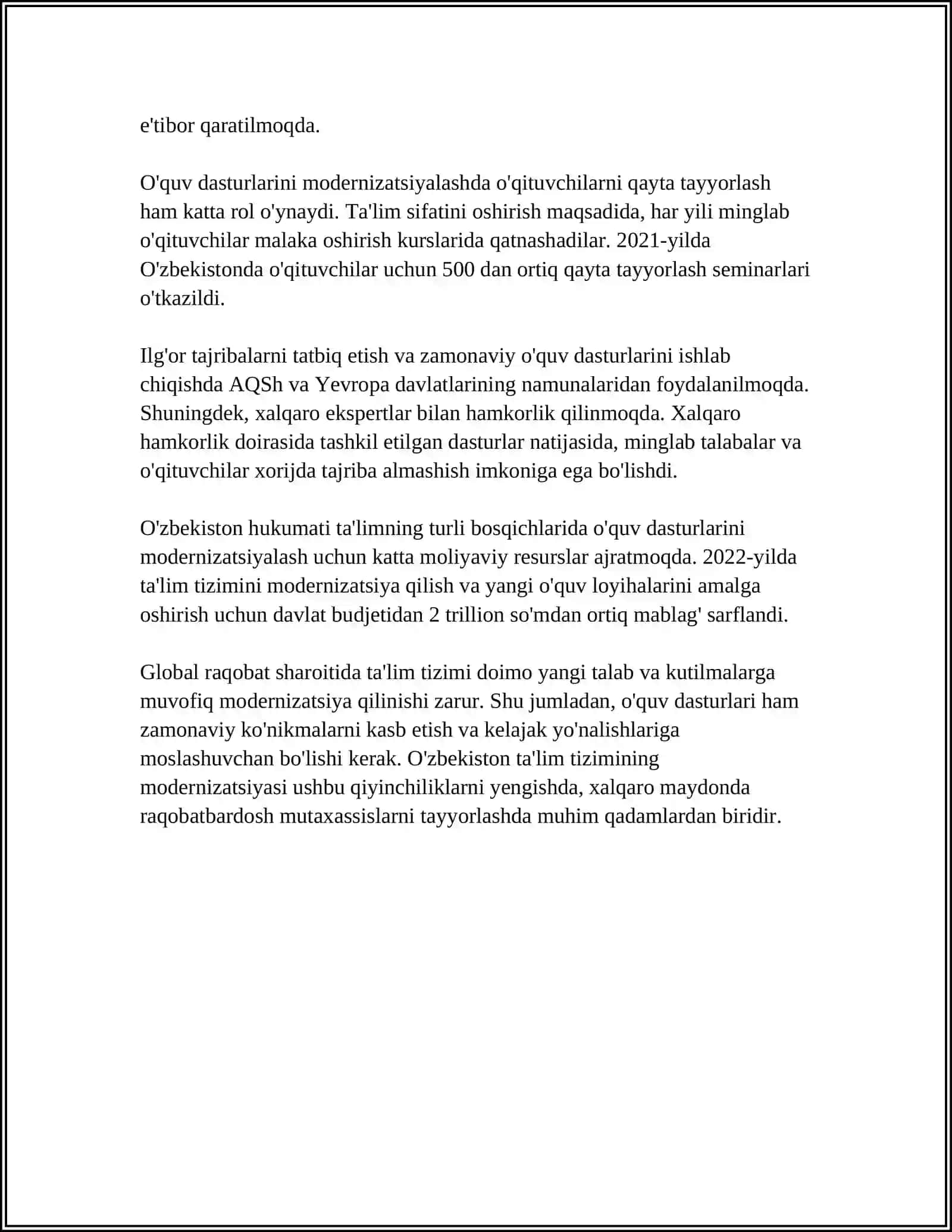 TALIMTIZIMIDAGI OZGARISHLAR 4