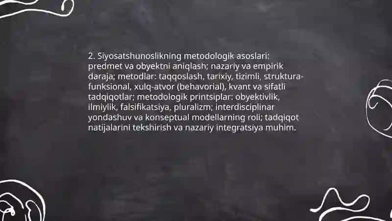 Siyosatshunoslik faniga kirish 4