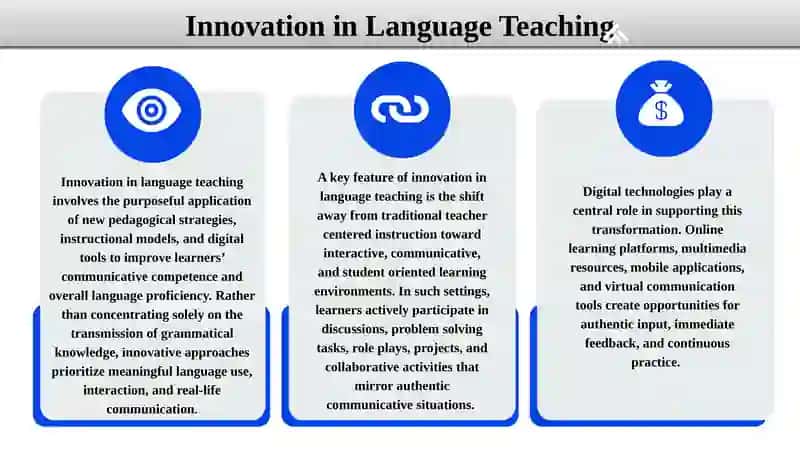 Innovation and Innovative Technologies in Language Teaching 4
