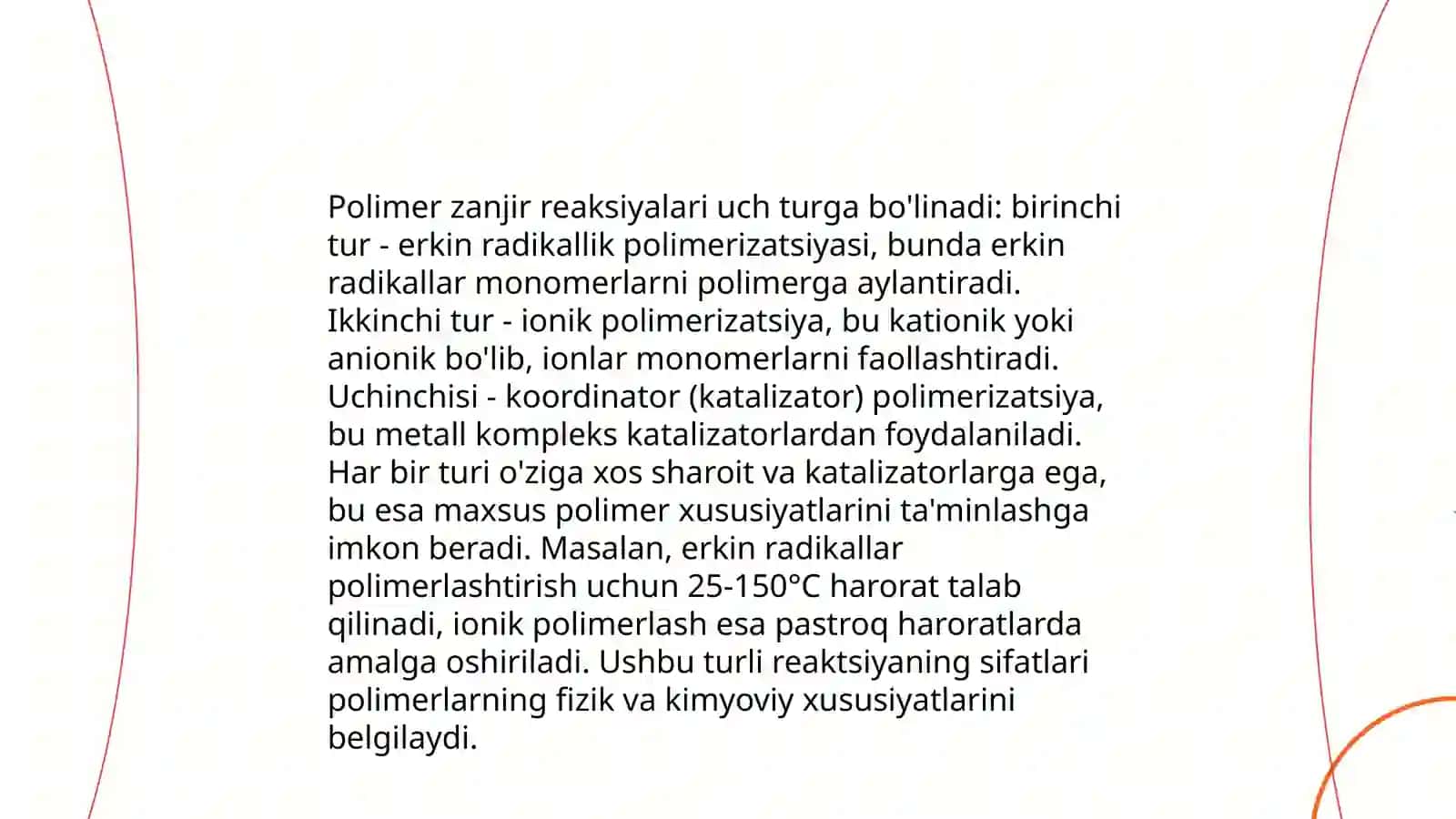 Polimer zanjir reaksiyalari 4