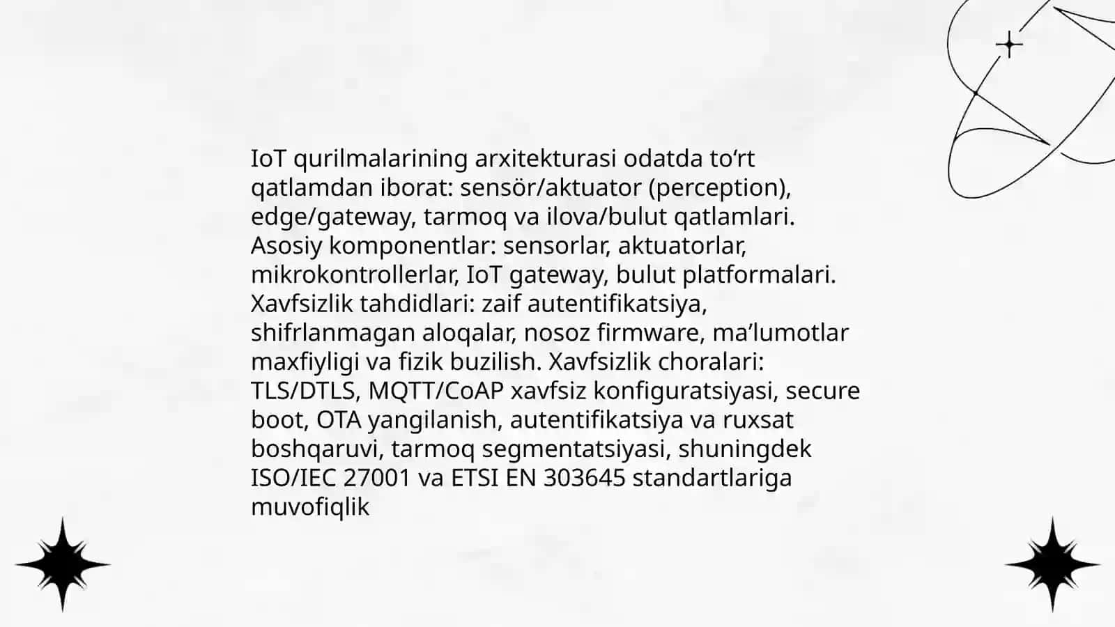 Zamonaviy sensor texnologiyalari va ularning qurilmalar tahlili 4