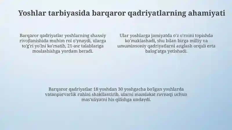 Barqaror qadriyatlar: Ta'rif va mohiyat 4