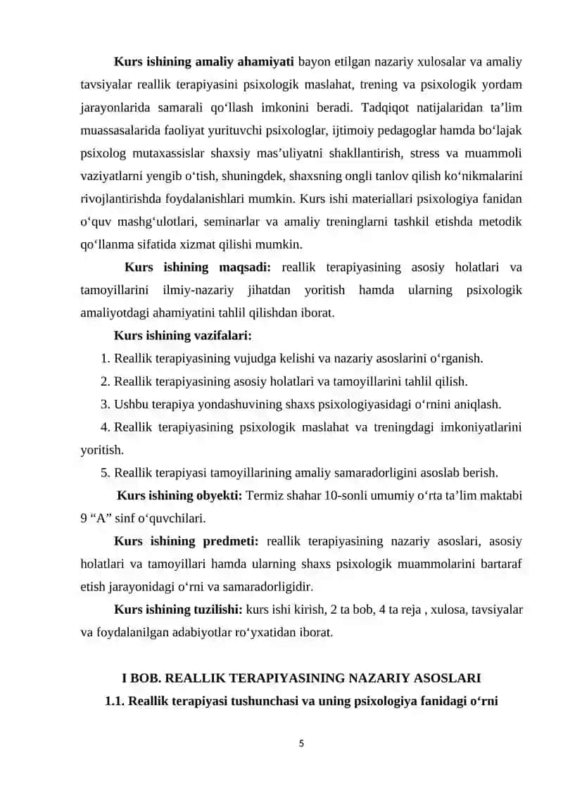 REALLIK TERAPIYASINING ASOSIY HOLATLARI VA TAMOYILLARI 4