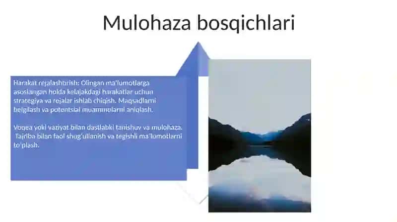Tafakkur jarayoni 4