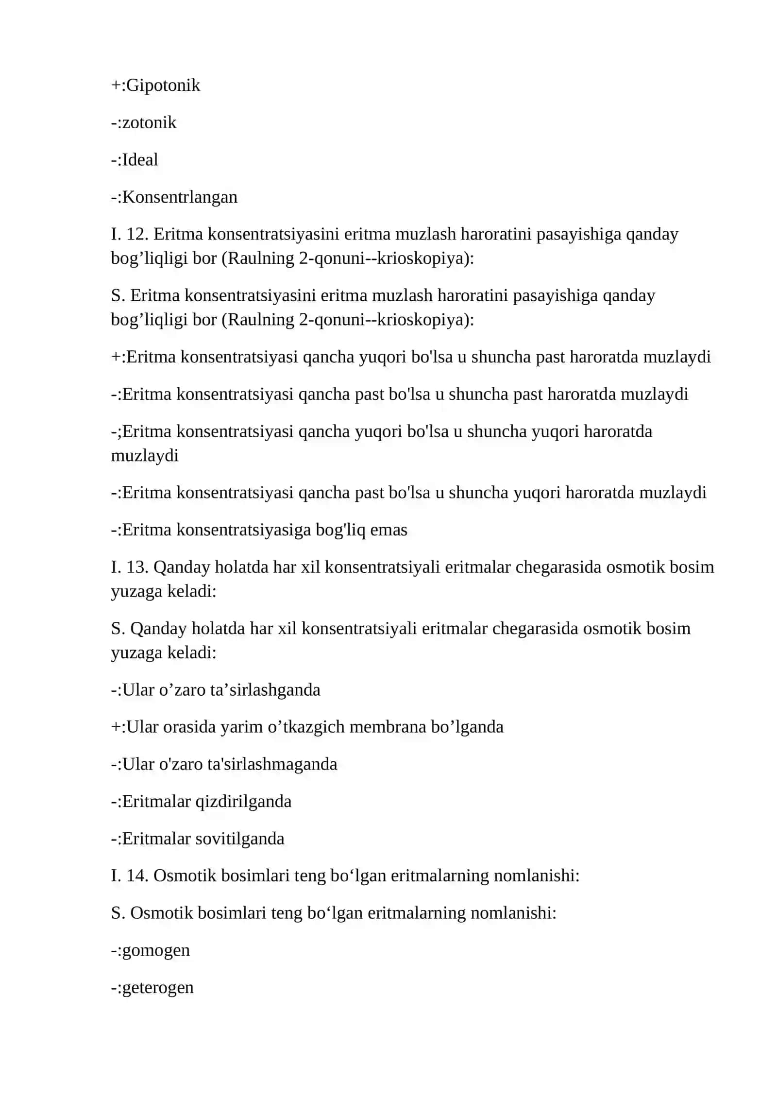 Eritmaning titri quyidagi bog‘liqlikni ko‘rsatadi 4