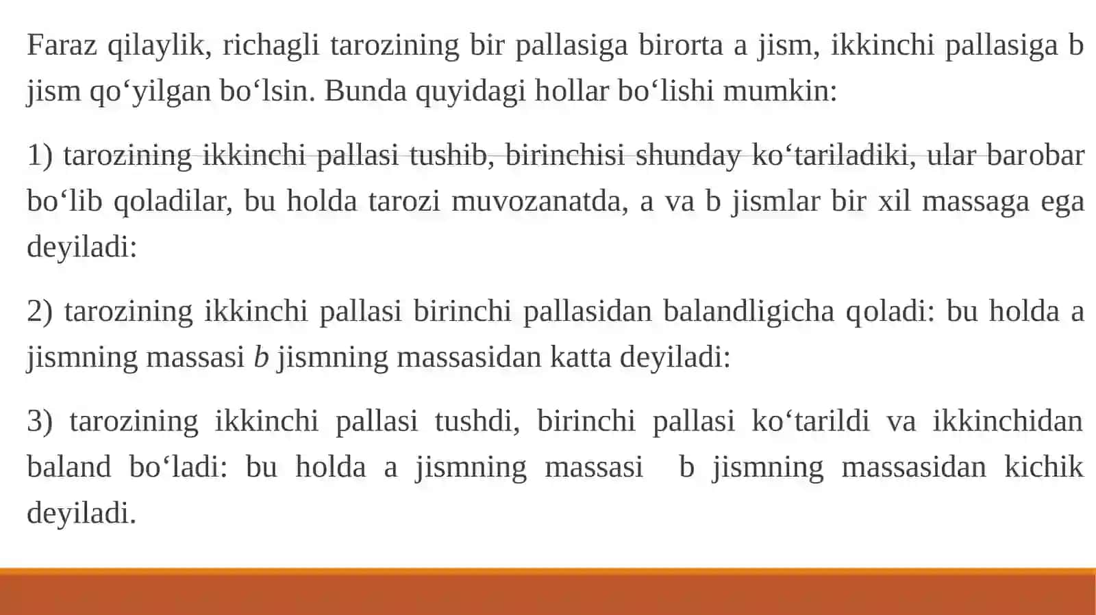 Jismning massasi va uni о‘lchash 4