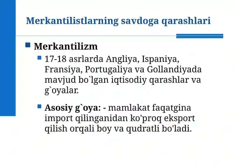 Qiyosiy ustunlik qonuni 4