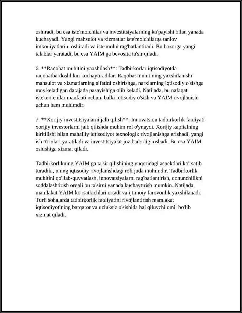 Tadbirkorlik Faoliyati 4