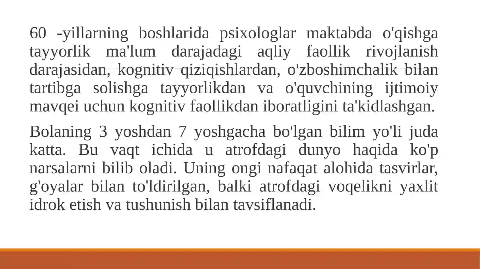 Bolalarning maktabga tayyorligini tashxislash usullari 4