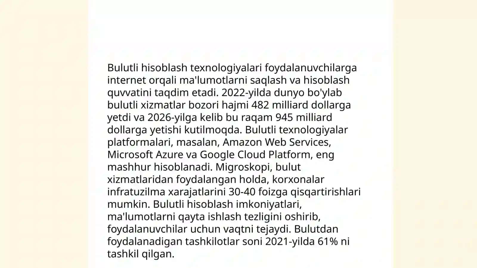 Sun'iy intellekt va mashinaviy o'qitish 4