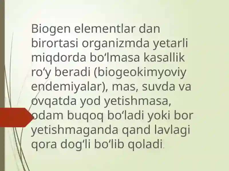 Biogen elementlar kontsentratsiyasi va kasb kasaliklari 4