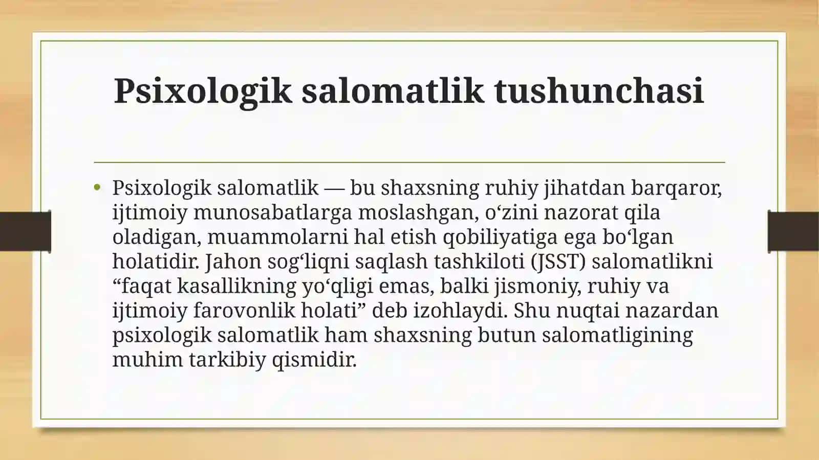Psixologik salomatlik mezonlari 4