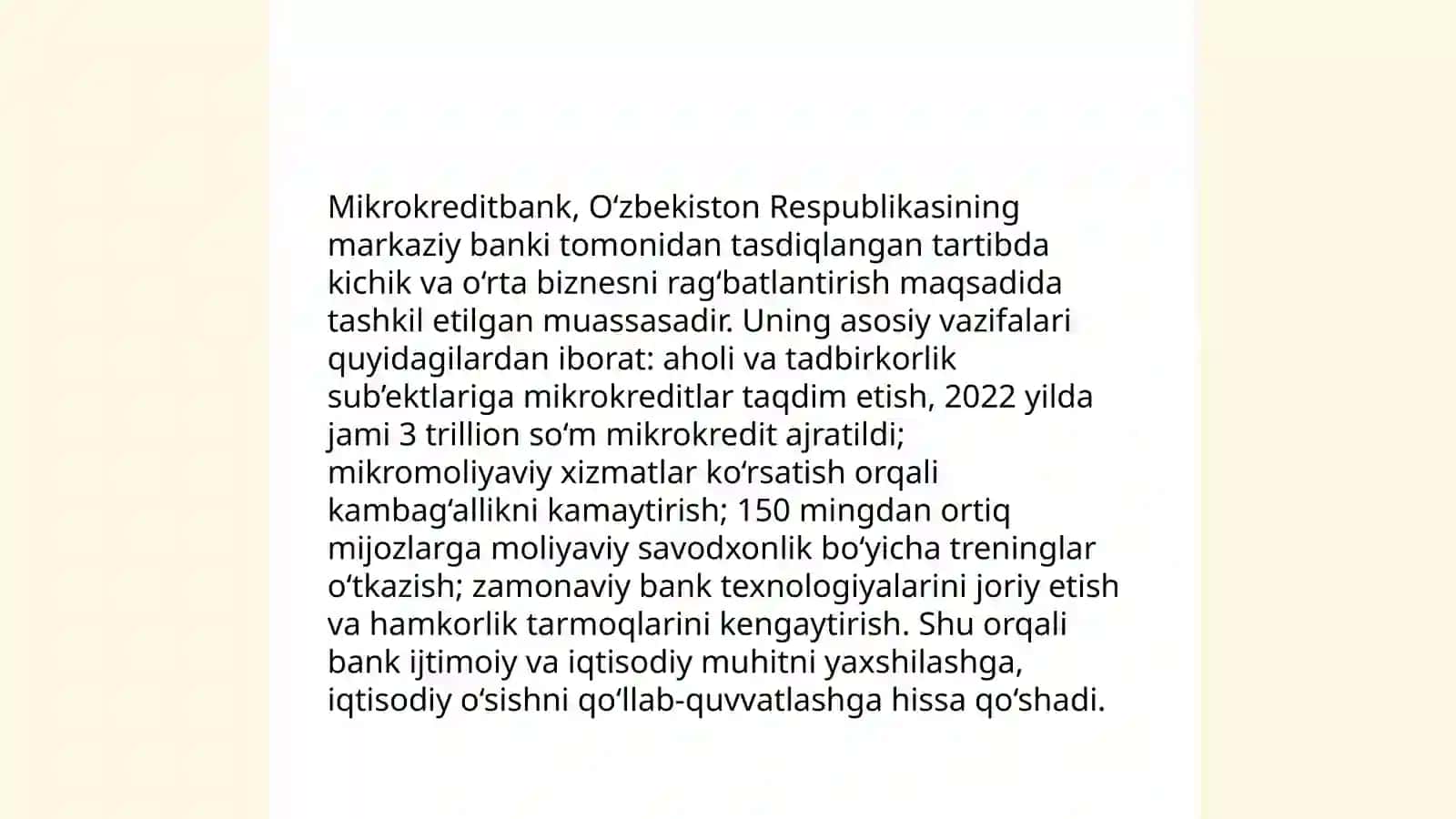 Mikrokreditbankning tarixi 4