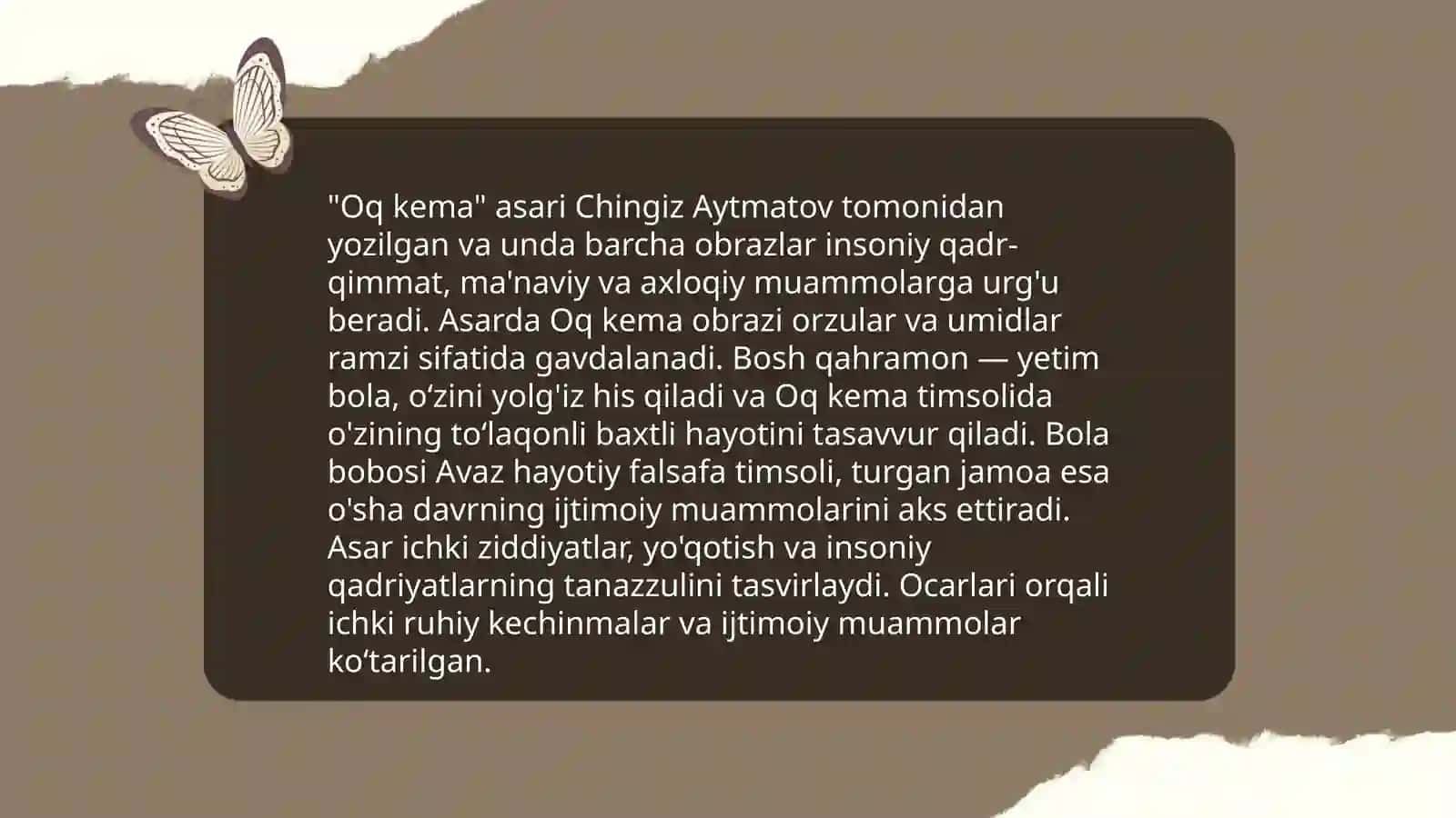 "Oq kema" qissasi 4