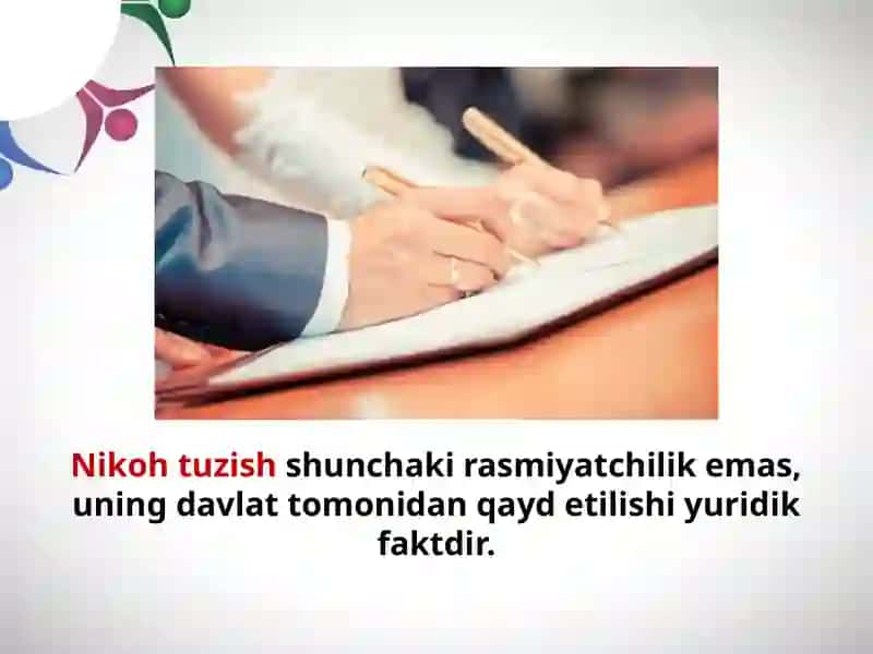 Nikoh tuzish tartibi va shartlari 4