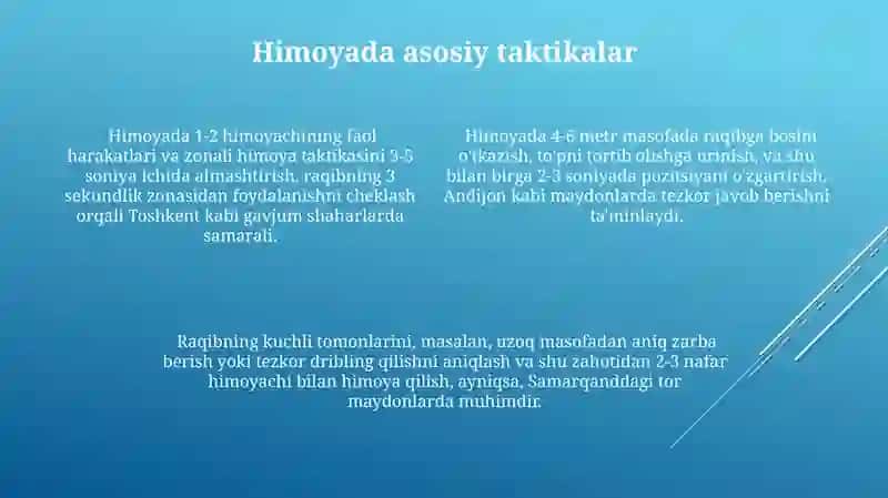 Stritbol o'yinining taktikasi 4