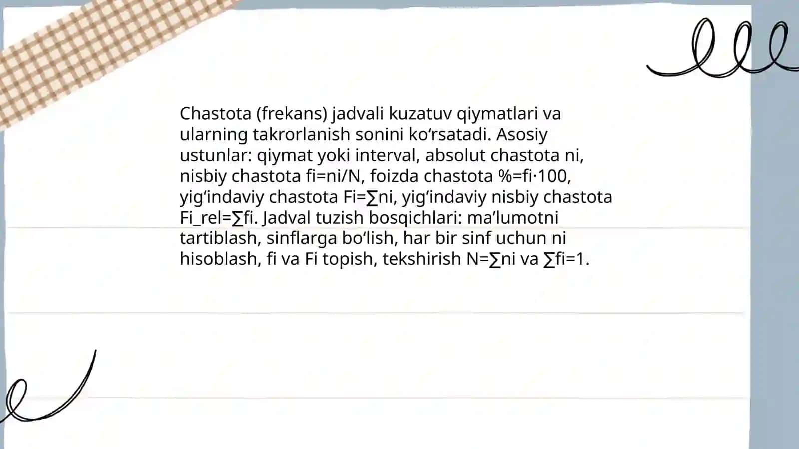 Statistik ma’lumotlarni jadval va grafiklarda tasvirlash 4