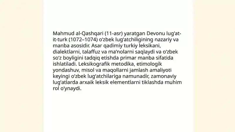 O’zbek leksikografiyasining tarixiy ildizlari 4
