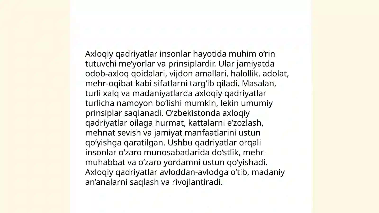 O‘zbekona tarbiya tamoillari 4