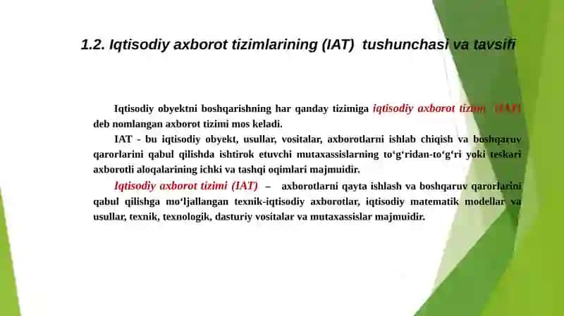 AXBOROT TIZIMLARINING QURILISH TAMOYILLARI VA KONSEPSIYASI 4