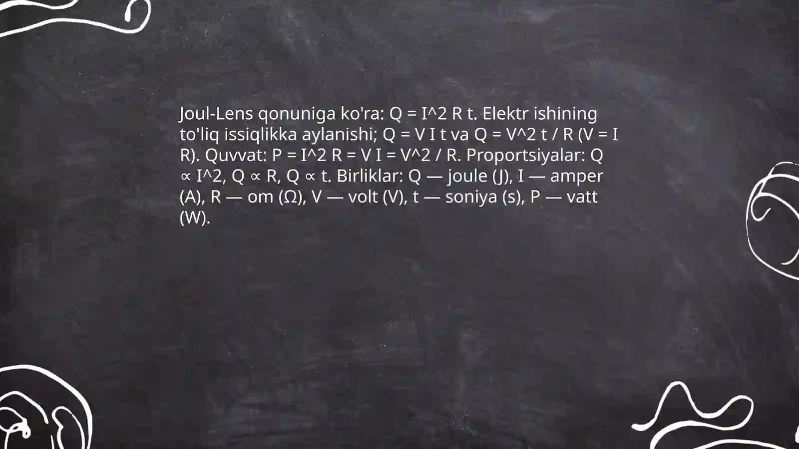 Joul-Lens qonuni 4