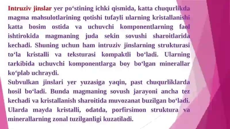 Magmatizm va Metamorfizm 4