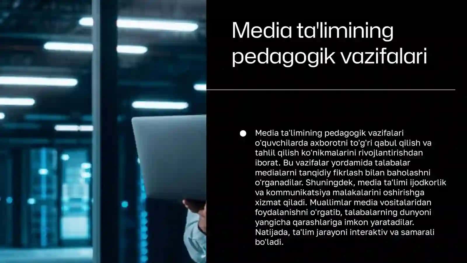 MEDIA TA'LIM NAZARYASINING PEDAGOGIKADAGI O'RN 4