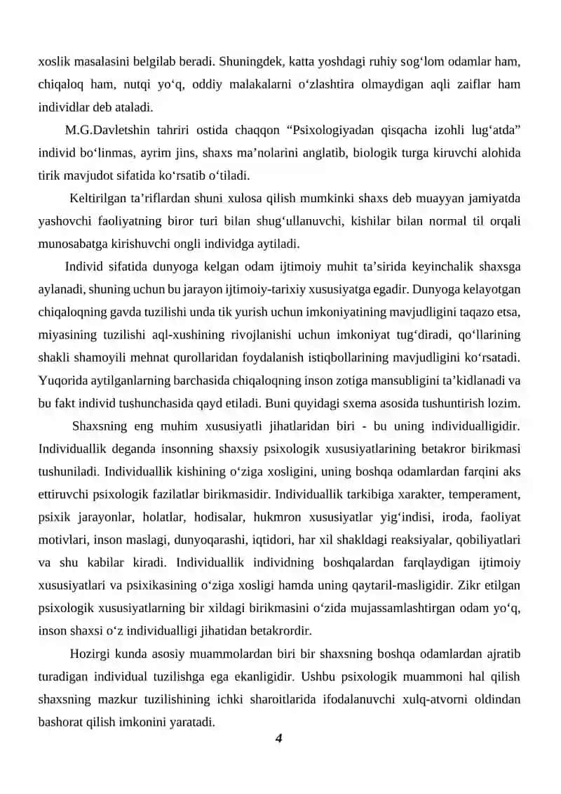 Umumiy Psixologiya Fanidan 4