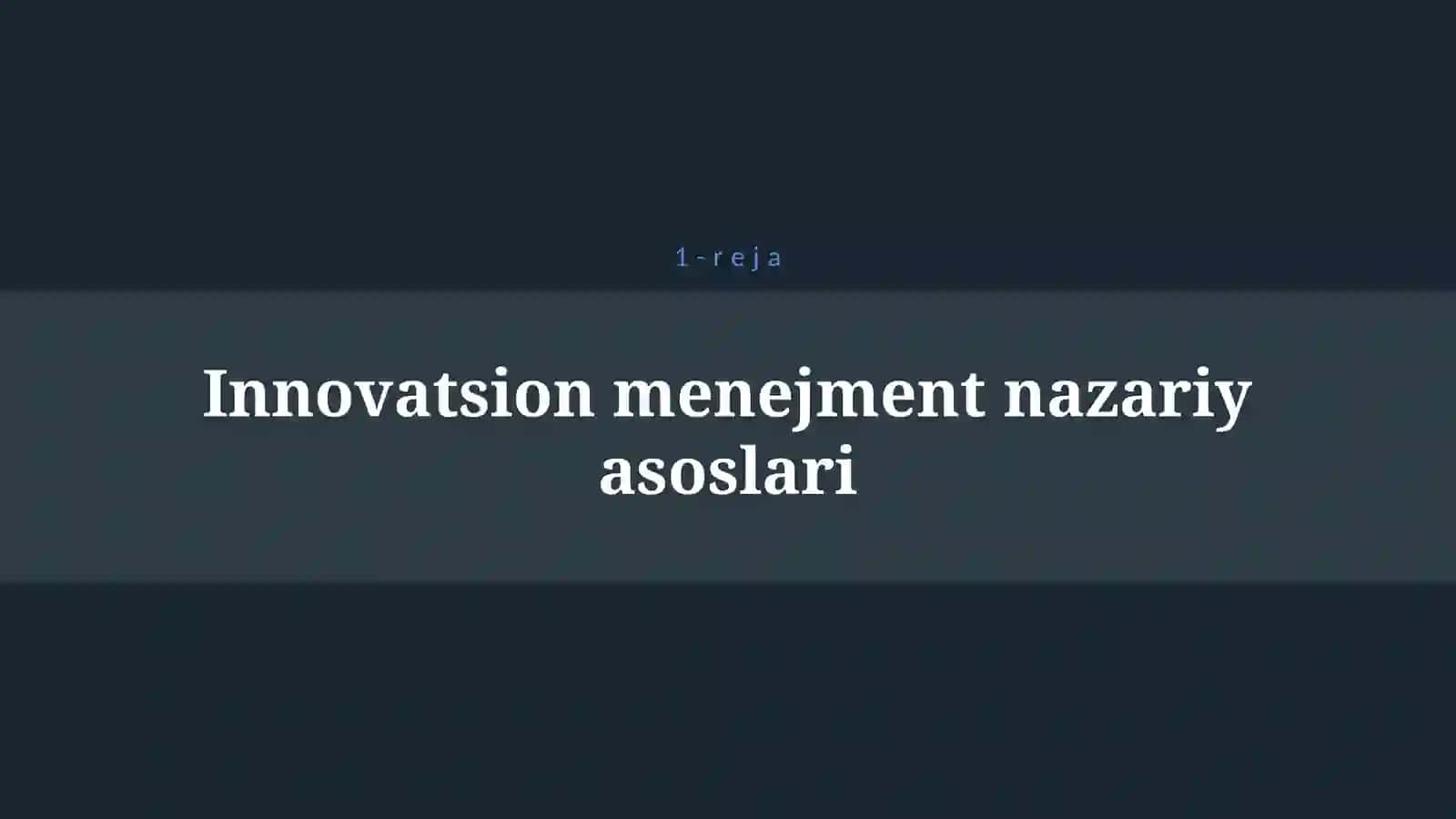 INNOVATSION MENEJMENT 4