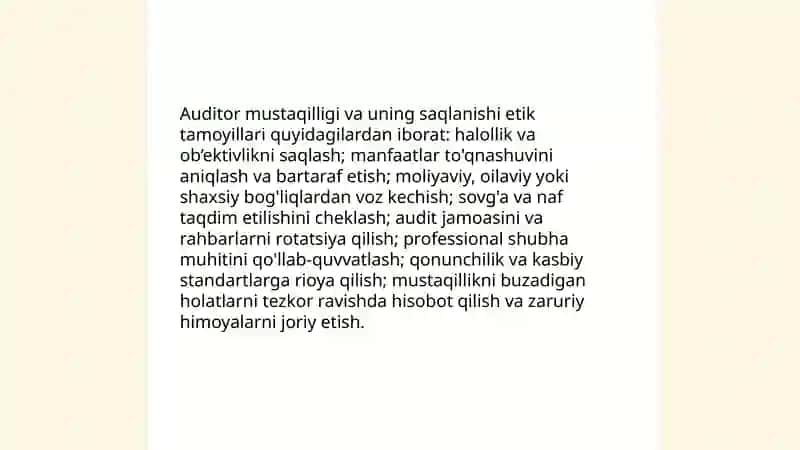 Auditning kasb etikasi 4