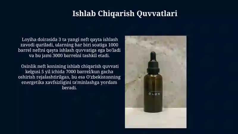 Osinlik yogi ishlab chiqarish loihasi 4