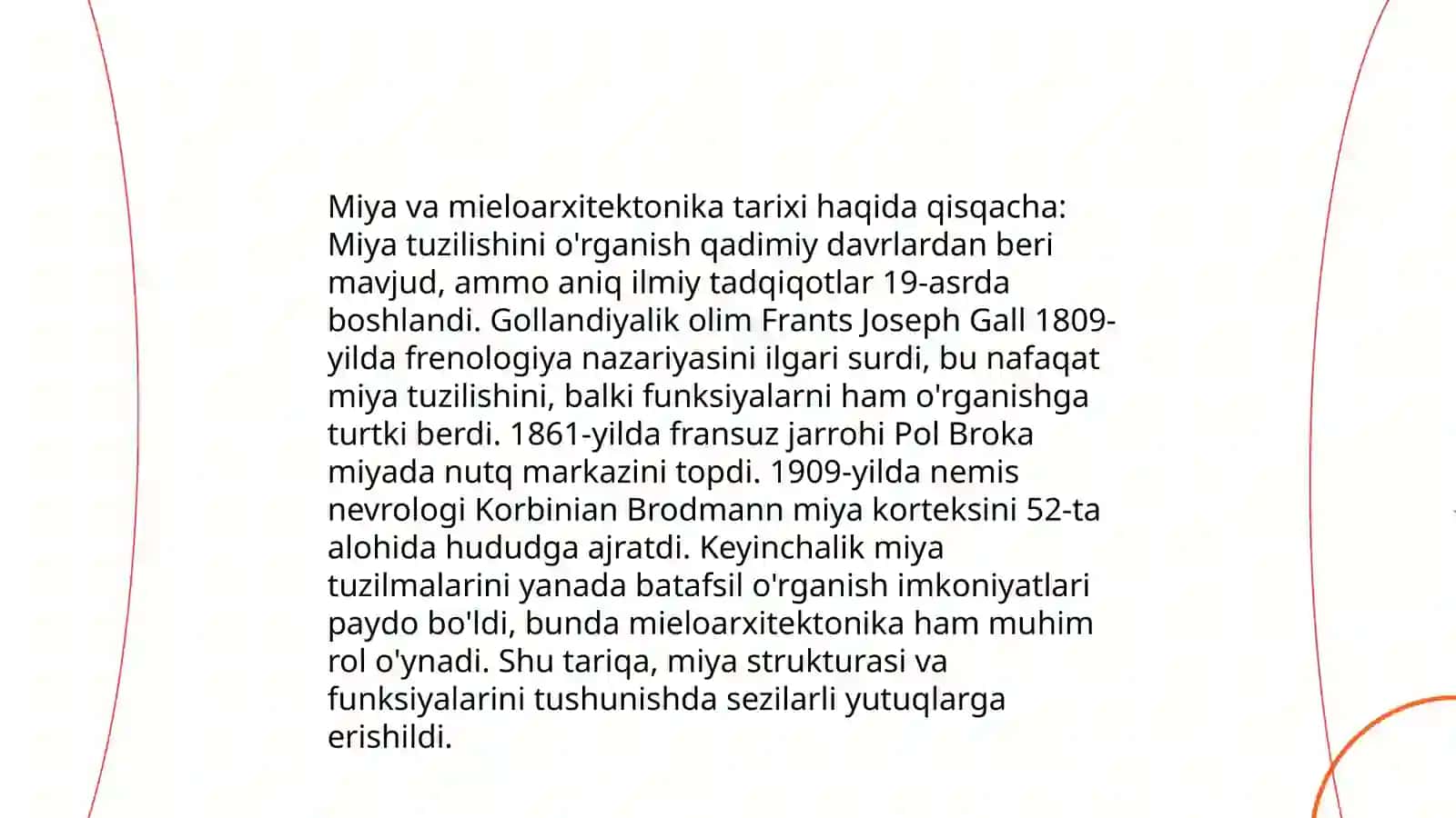 Miyacha sito va mieloarxitektonikasi 4