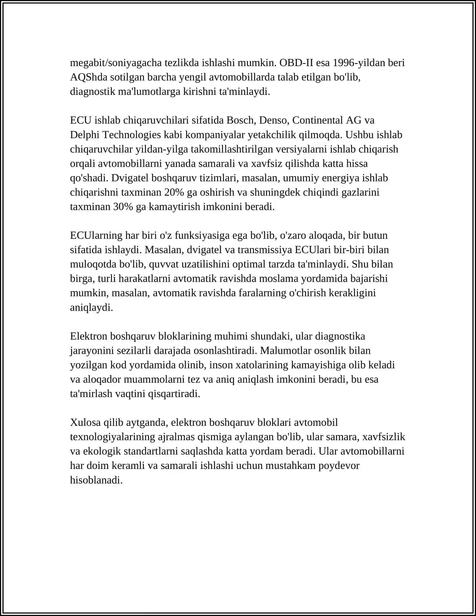 AVTOMOBILLARNING ELEKTRON TIZIMLARI 4