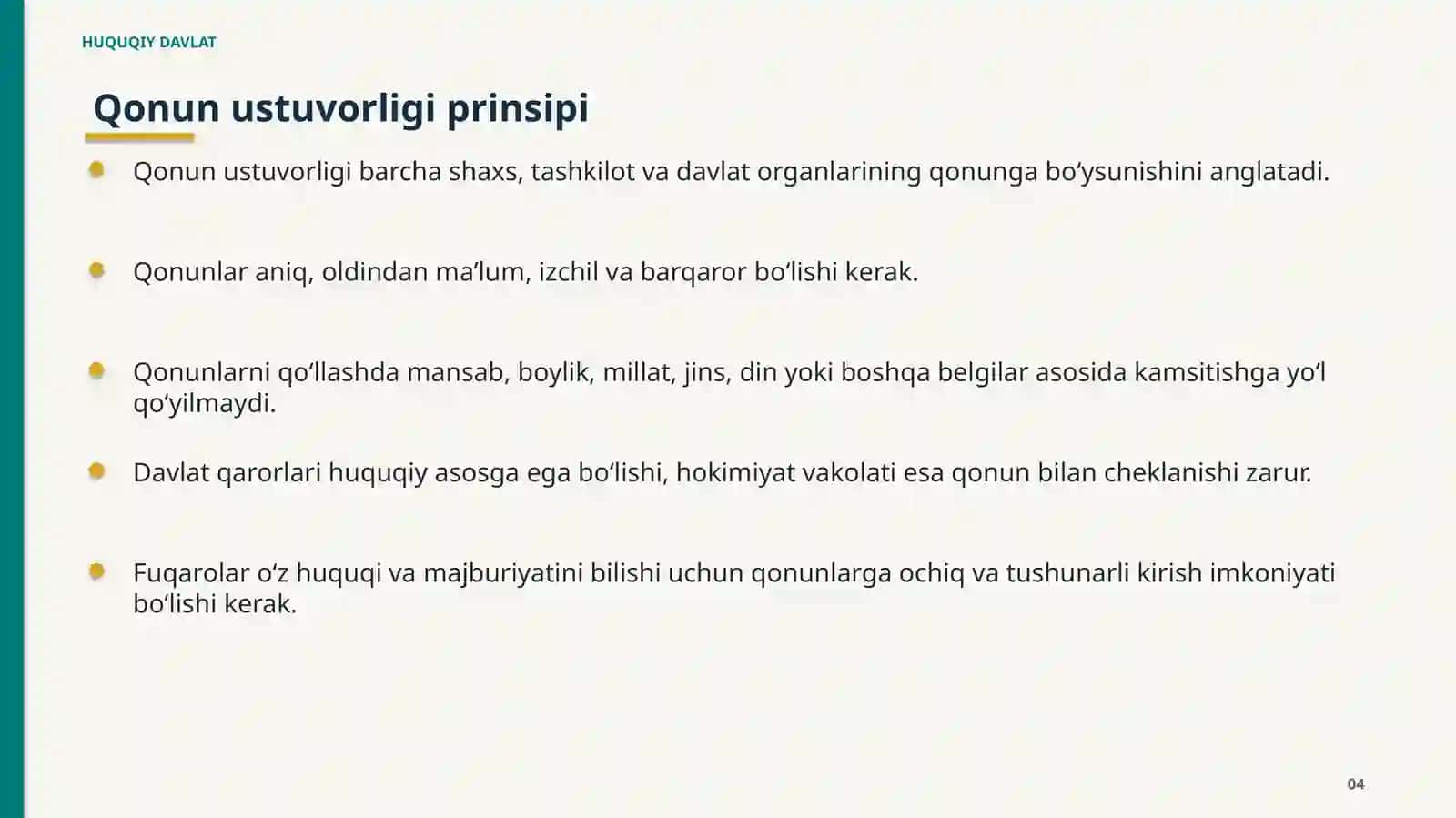 HUQUQIY DAVLAT 4