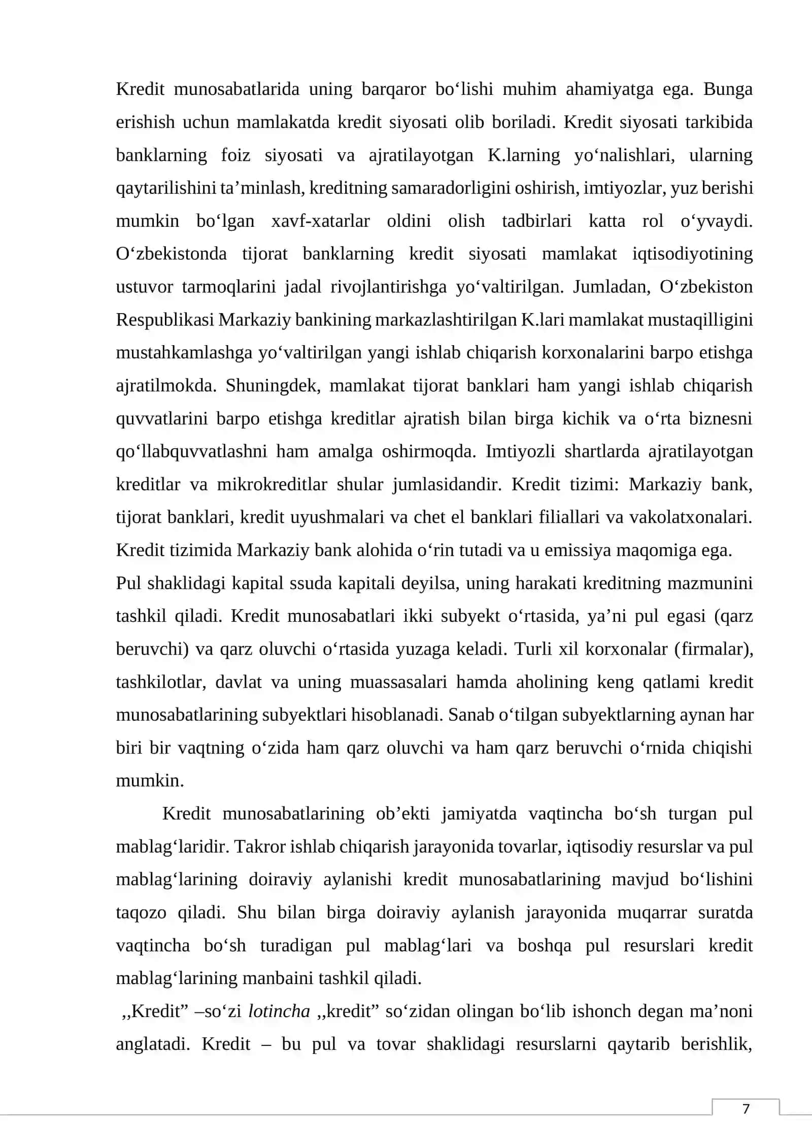 IQTISODIYOT NAZARIYASI KURS ISHI 4