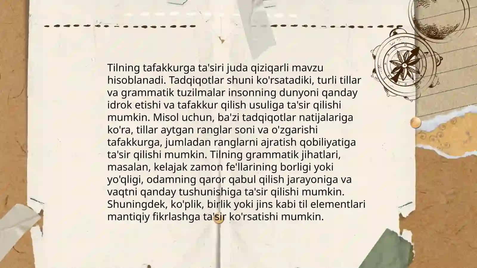 Til va psixologik jarayonlar 4