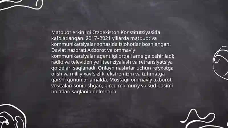 OAV faoliyatining huquqiy-asoslari 4
