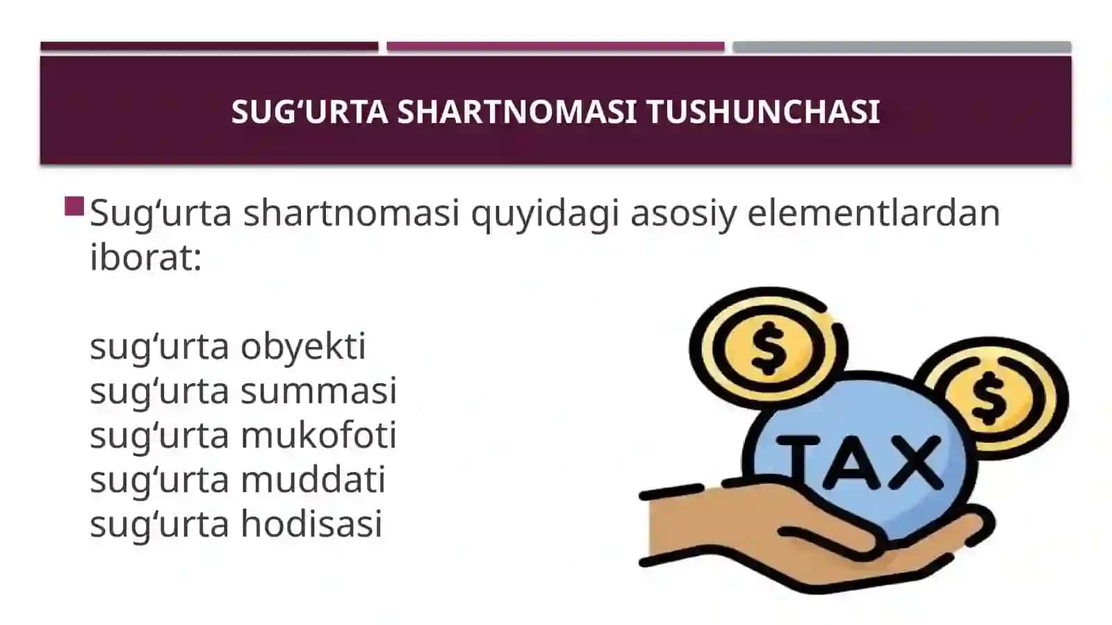 Sug‘urta shartnomasining shakllari 4