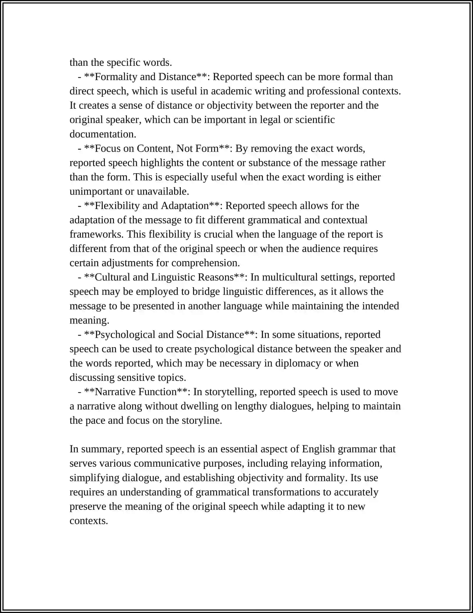 REPORTED SPEECH 4