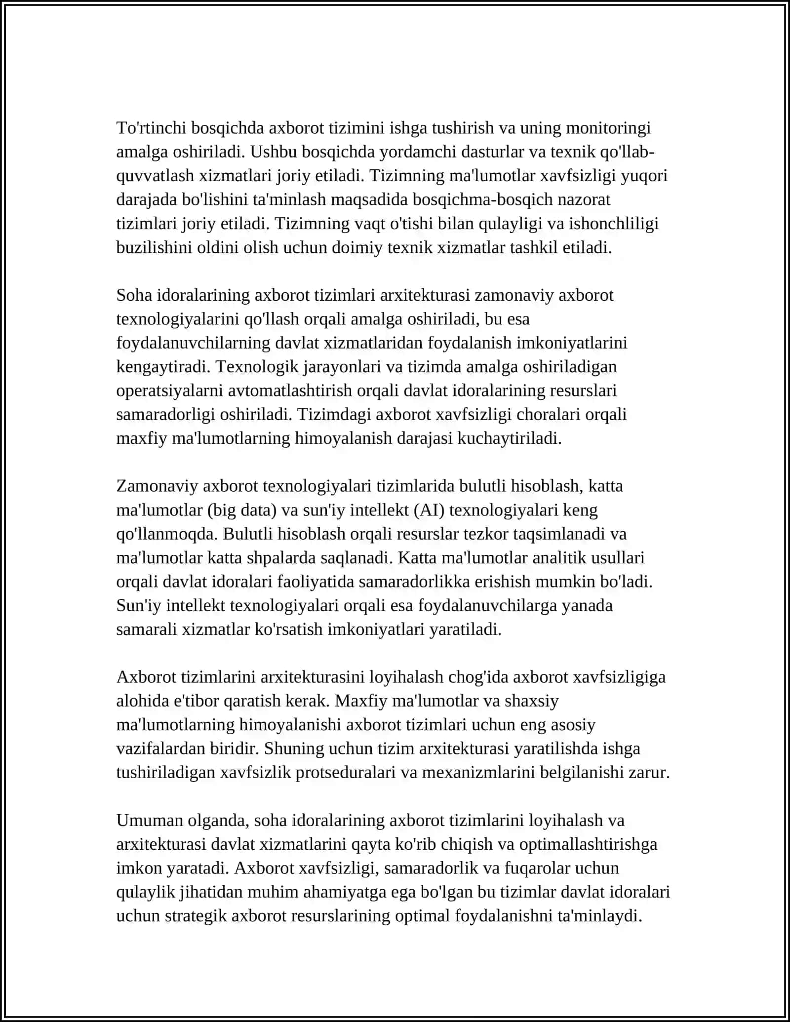 SOHA IDORALARINING AXBOROT TIZIMLARI 4