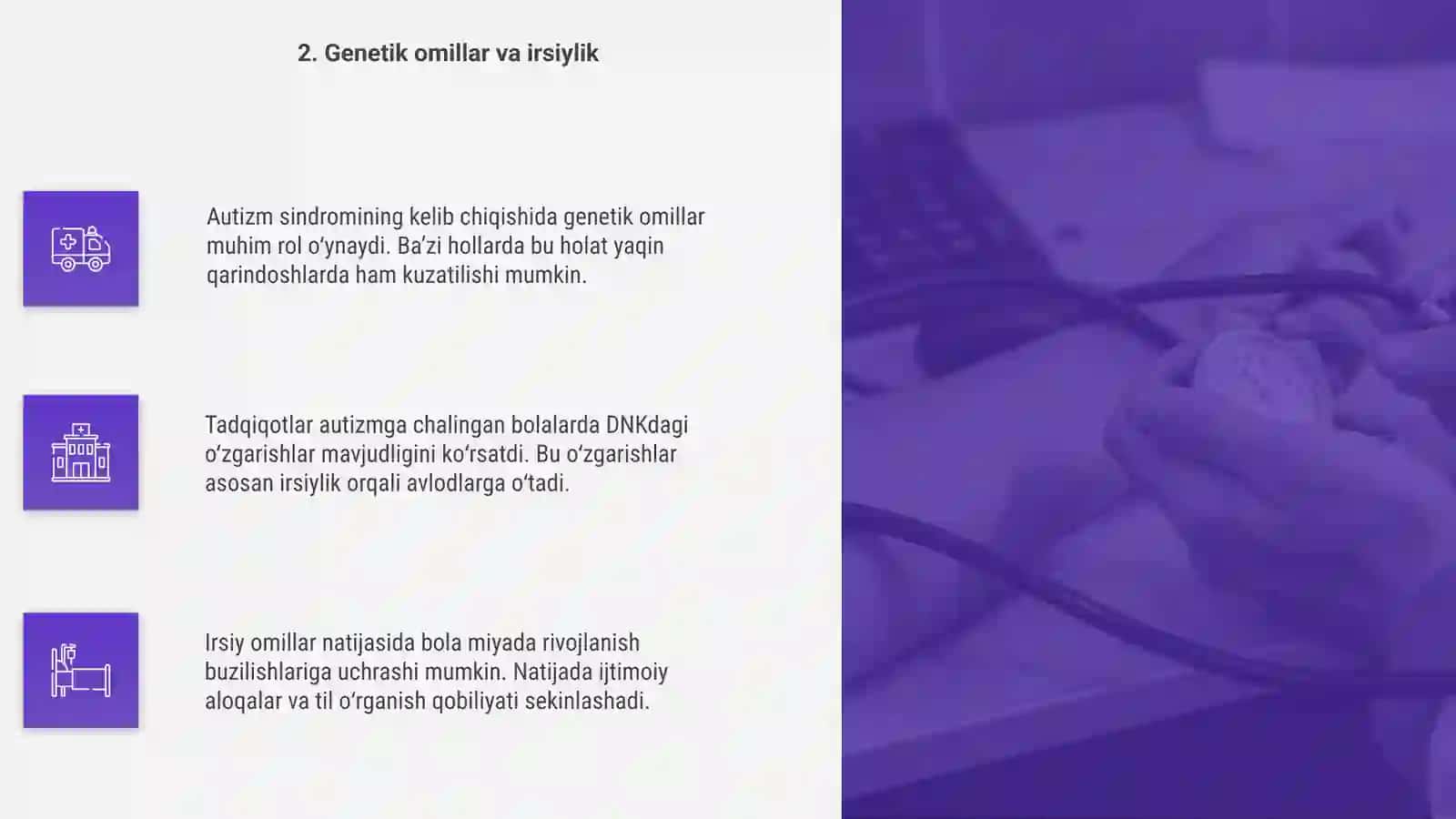 Autizm sindromining kelib chiqish sabablari va oqibatlari 4