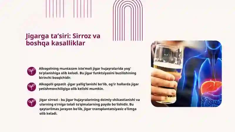 SPIRTLI ICHIMLIKLARNING INSON ORGANIZMIGA TAʼSIRI 4