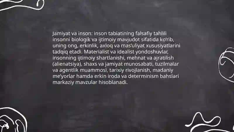 Jamiyat falsafasi 4