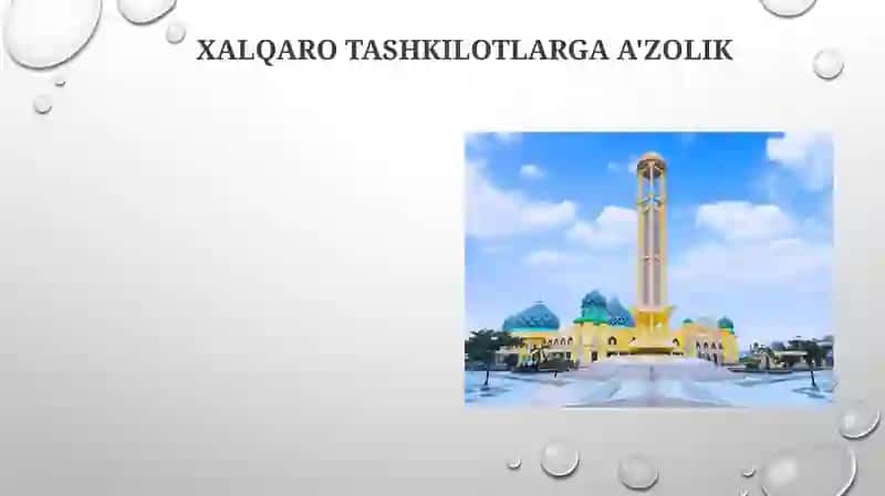 O'zbekiston xalqaro aloqalari 4
