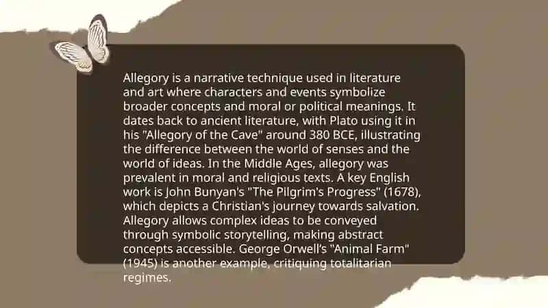 Special literary vocabulary 4